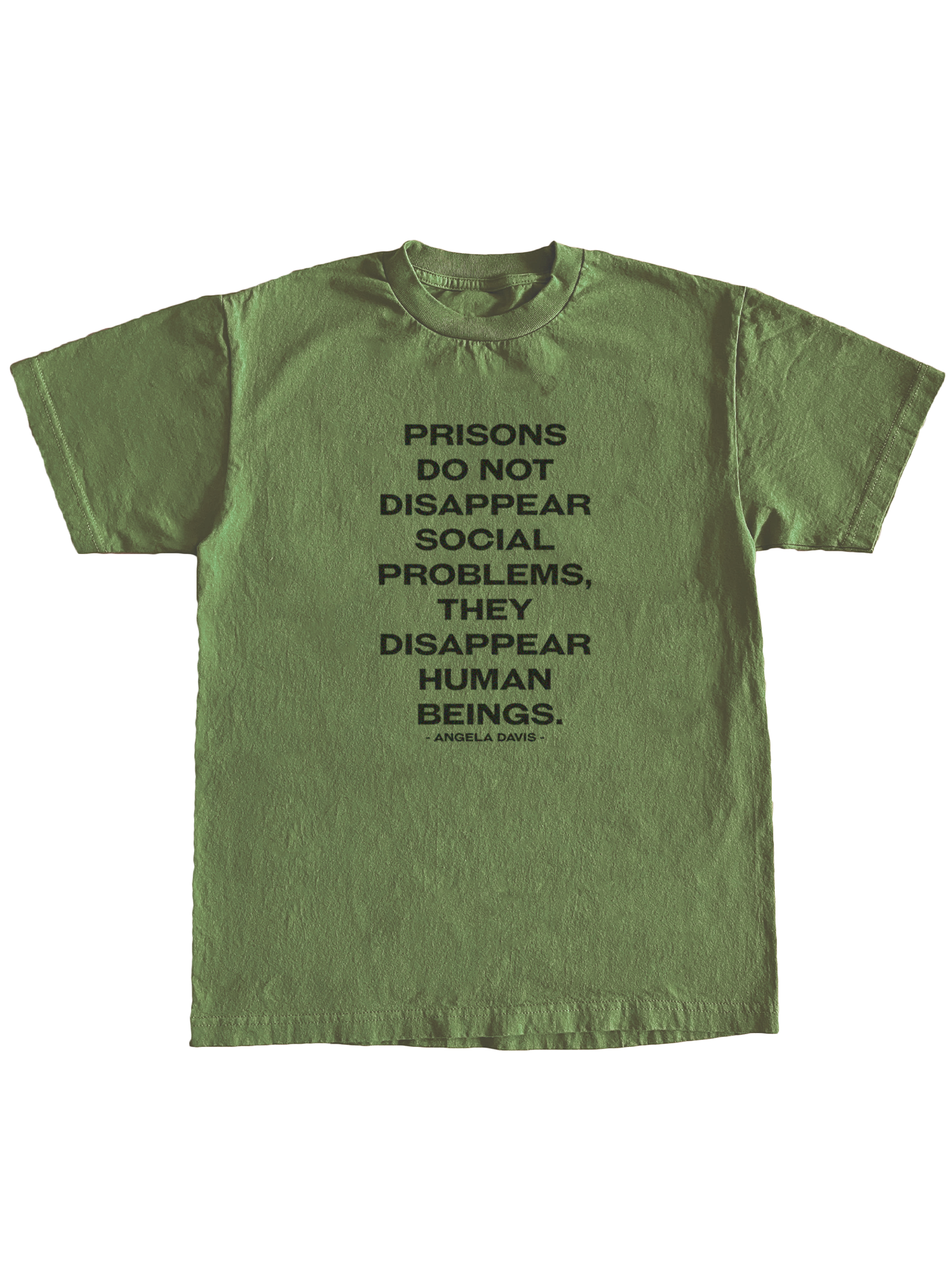 Free Angela Recycled Cotton Tee - Moss