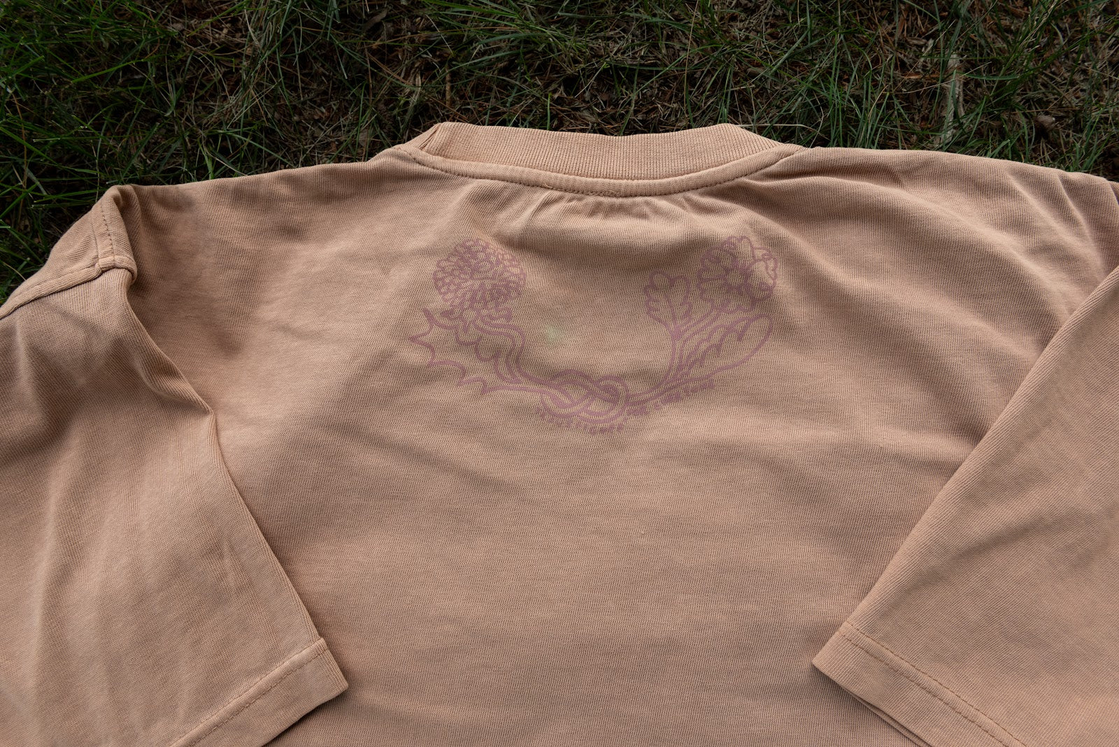 Tan "Rough Crop" Heavyweight Boxy Tee