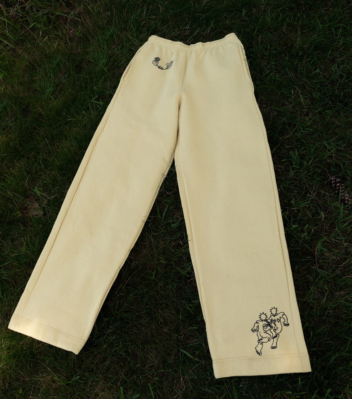 Vintage Relaxed Oversized "Dandelion" Sweatpants