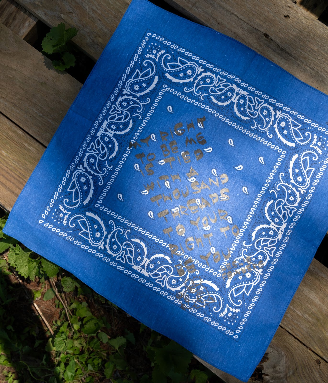 Sapphire Printed Bandana