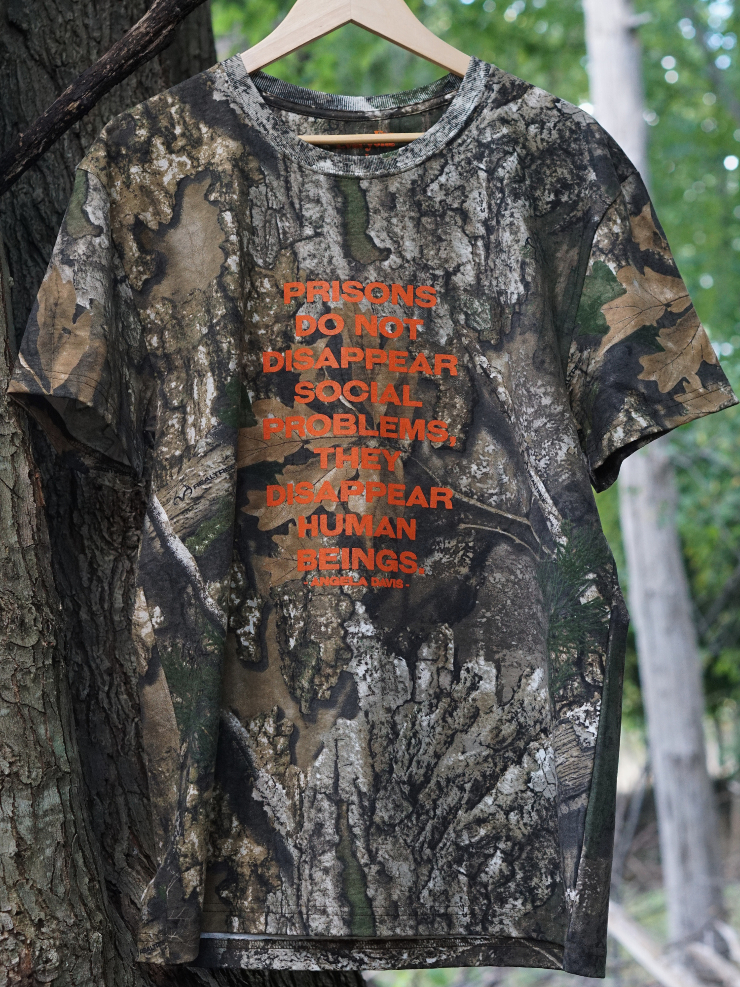 Free Angela Realtree Camo Tee