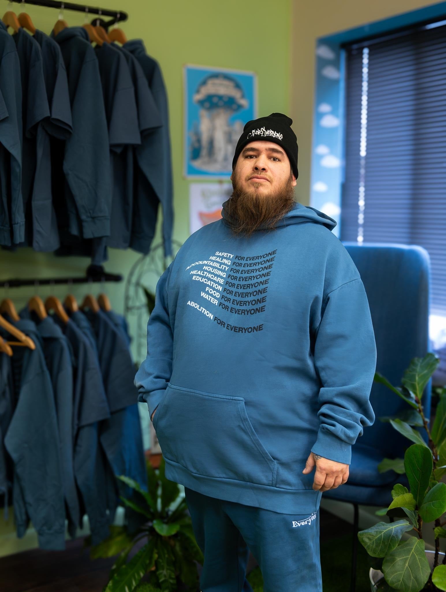 For Everyone Azure Heavyweight Hoodie