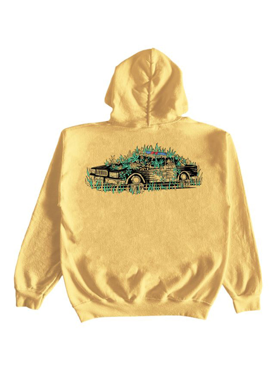abolition is creative hoodie peach yellow color